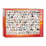 Puzzle Eurographics - 1000 de piese - The World of Cats