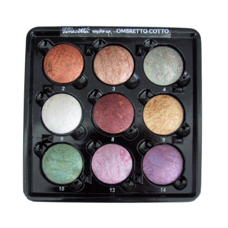 Paleta Profesionala 9 Culori Fard de Pleoape Copt - Cinecitta PhitoMake-up Professional Tavolozza Professionale 9 Colori Ombretto Cotto nr 1