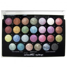 Paleta profesionala 27 culori fard de pleoape copt - cinecitta phitomake-up professional tavolozza professionale 27 colori ombretto cotto