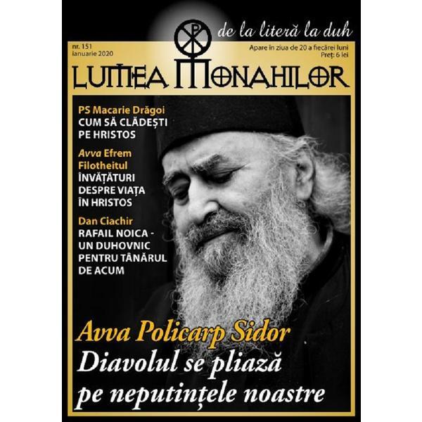 Lumea monahilor nr.151 ianuarie 2020, editura lumea credintei