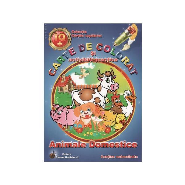 Animale domestice - carte de colorat si activitati practice, editura steaua nordului