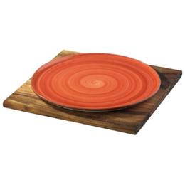 Platou rotund lemn pentru servit pizza bonna acacia 33x1,7cm