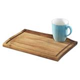 Platou dreptunghiular lemn pentru servit cafea BONNA ACACIA 34x15cm