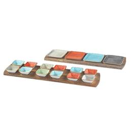 Platou cu două fețe pentru servire bonna acacia 70x20x1,8cm