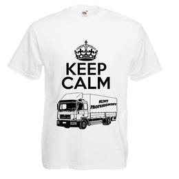 Tricou personalizat fruit of the loom barbat sofer profesionist alb m