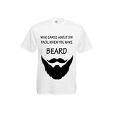 Tricou personalizat Fruit of the loom barbat when you have beard alb XXL