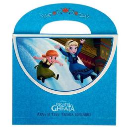 Disney Regatul de gheata - Anna si Elsa: Vremea copilariei - posetuta, editura Litera