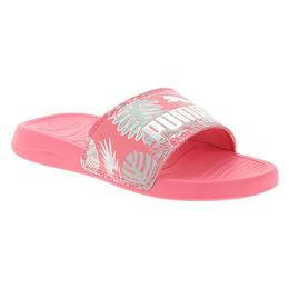 Slapi femei Puma Popcat 20 Summer Slides 37262602, 39, Roz