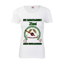 Tricou personalizat dama fruit of the loom nu imbatranesc 23 alb s