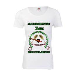 Tricou personalizat dama fruit of the loom nu imbatranesc 21 alb xl