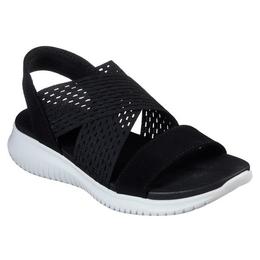Sandale femei skechers ultra flex 32495/blk, 36, negru
