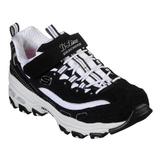 Pantofi sport copii Skechers D'Lites 80588L/BKW, 35, Negru