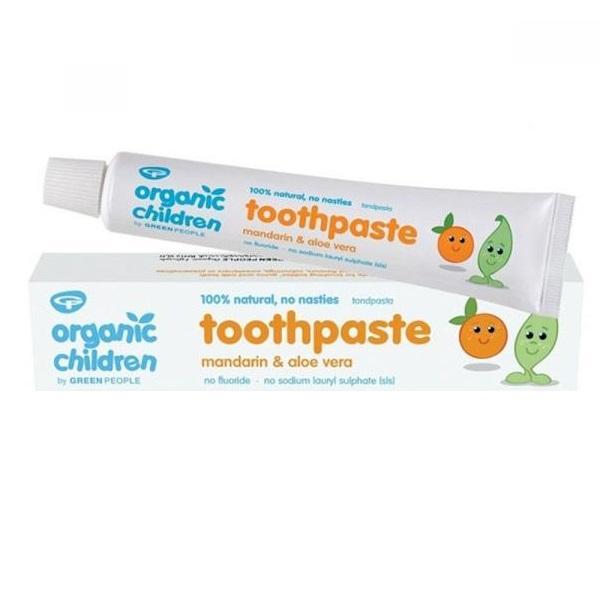  pasta de dinti homeopata cu mandarine pentru bebeluși green people 50ml