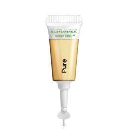 Fiole pentru ten cu impuritati - dr. christine schrammek green peel herbal active pure ampoules 21 x 2 ml