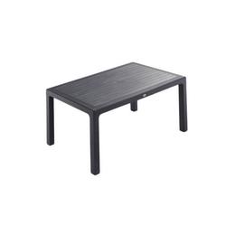 Masa gradina, terasa classi ratan polipropilen/fibra sticla culoare antracit dimensiuni.masa 90x150x75cm