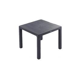 Masa gradina, terasa classi ratan polipropilen/fibra sticla culoare antracit dimensiuni.masa 90x90x75cm
