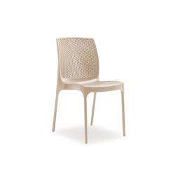 Scaun gradina,terasa sunny rattan polipropilen, fibra sticla culoare capucino.dimensiuni.scaun d56xh84xw45xsh45cm