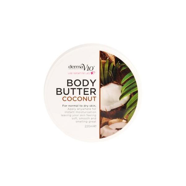 Unt de corp Cocos, 220ml, Derma V10