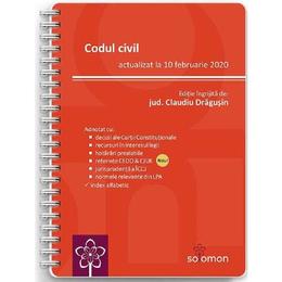 Codul civil Act. 10 februarie 2020 - Claudiu Dragusin, editura Solomon