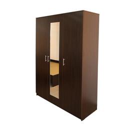 Dulap soft 3 usi cu oglinda, wenge, 135 x 200 x 53 cm