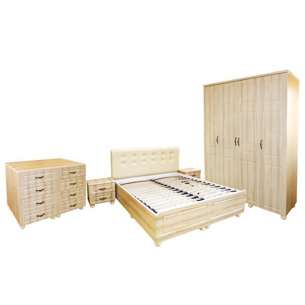 Set Dormitor Dynasty Sonoma cu pat 180x200 cm