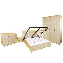 Set dormitor dynasty sonoma cu pat 180x200 cm