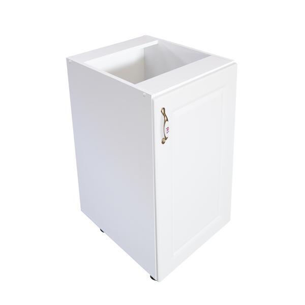 Corp inferior cu 1 usa Zebra, Alb/MDF Alb,  40 x 82 x 60 cm