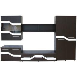 Biblioteca sigma wenge/mdf alb, 330 x 203 x 49 cm