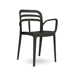 Scaun bar cu brate aspendos din polipropilen cu fibra de sticla culoare neagra