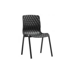 Scaun bar royal din polipropilen cu fibra de sticla culoare neagra 52x50xh83cm - raki
