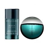Set Apa de toaleta Bvlgari Aqva pour Homme Eau de Toilette 100ml + Stick 75ml, Barbati, 100 ml 