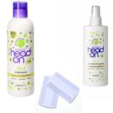 Set cadou Tratament Anti-paduchi ANOVIA, Sampon Head On cu Ulei de Arbore de ceai Anti-paduchi 250ml + Tratament Spray Head On Anti-paduchi 200ml + Set 2 piepteni pentru paduchi