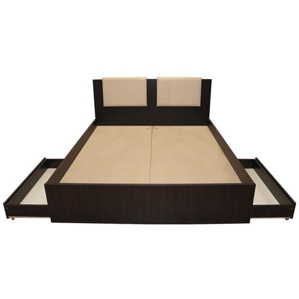 Set Dormitor Laguna cu pat 140x200 cu 2 sertare, Wenge/Vanilie