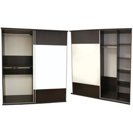 Dormitor laguna cu pat 160x200 cu 2 sertare, wenge/vanilie