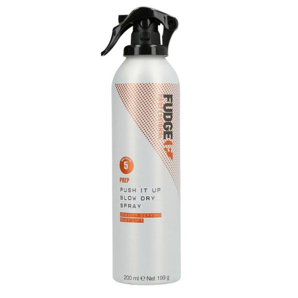Spray pentru Volum pentru Radacini cu Protectie Termica – Fudge Push It Up Blow Dry Spray, 200 ml