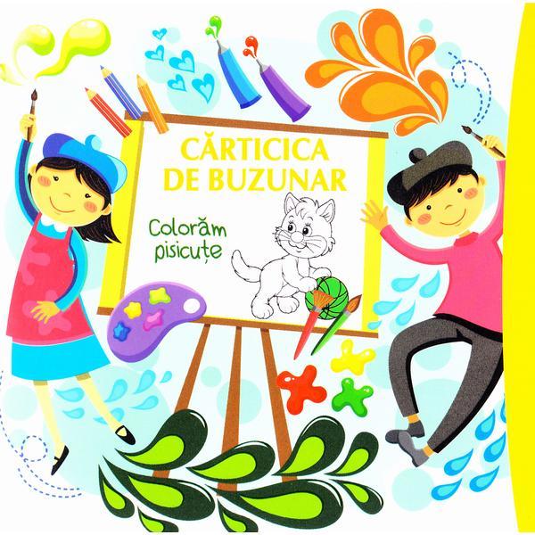Carticica de buzunar: coloram pisicute, editura all