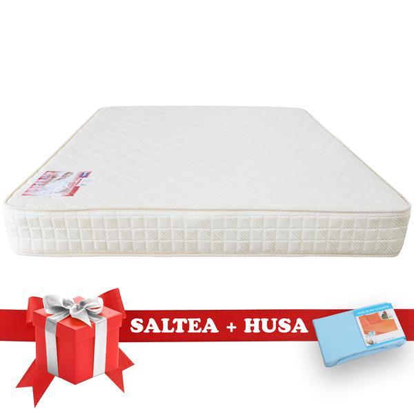 Saltea SuperOrtopedica Saltex 140x200 cm + Husa cu elastic