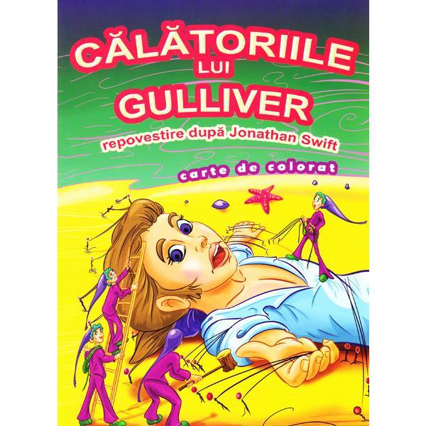 Calatoriile lui Gulliver dupa Jonathan Swift - Carte de colorat, editura Omnibooks Unlimited