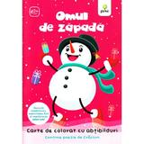 Omul de zapada - Carte de colorat cu abtibilduri, editura Gama