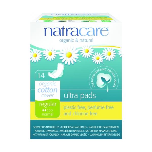 Absorbante cu Aripioare - Normal - Natracare, 14 buc