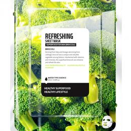 Masca faciala coreeana revigoranta tip servetel cu broccoli farm skin, 1 buc
