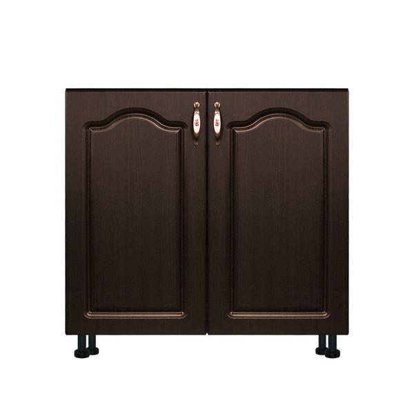 Masca pentru chiuveta cu 2 usi Zebra, Wenge/MDF Wenge, fara blat, 80 x 82 x 50 cm - Spectral Mobila