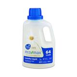 Detergent Concentrat Hipoalergenic fara Miros pentru Rufe, Potrivit si pentru Hainele Bebelusilor Ecomax, 64 spalari, 1,89 l