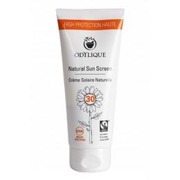 Crema bio protectie solara spf 30 pentru piele sensibila cu musetel, zinc si unt de shea odylique by essential care, 50ml