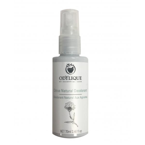 Deodorant Spray Citrus 100% Natural Odylique by Essential Care, 70ml