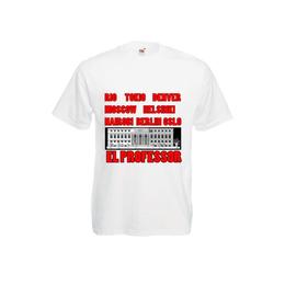 Tricou barbatesc personalizat fruit of the loom, alb, el professor 2xl