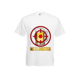 Tricou barbatesc personalizat fruit of the loom, alb, beer hunter s