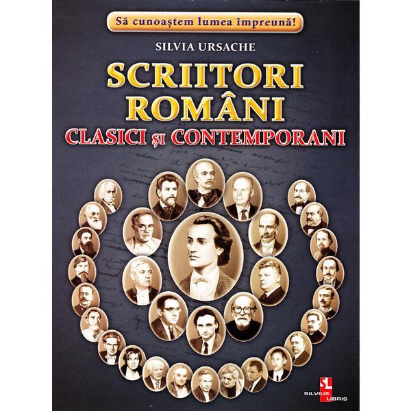 Scriitori romani clasici si contemporani - Cartonase - Silvia Ursache, editura Silvius Libris