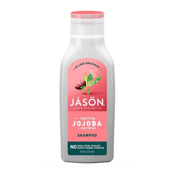 Sampon pentru Par Puternic si Sanatos cu Jojoba si Ulei de Ricin - Jason Shampoo Repairing Jojoba & Castor Oil, 473 ml