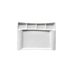 Platou 5 compartimente din portelan 32x23cm colectia milano